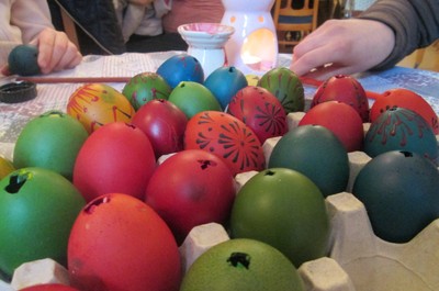 Velikonoční malování kraslic
