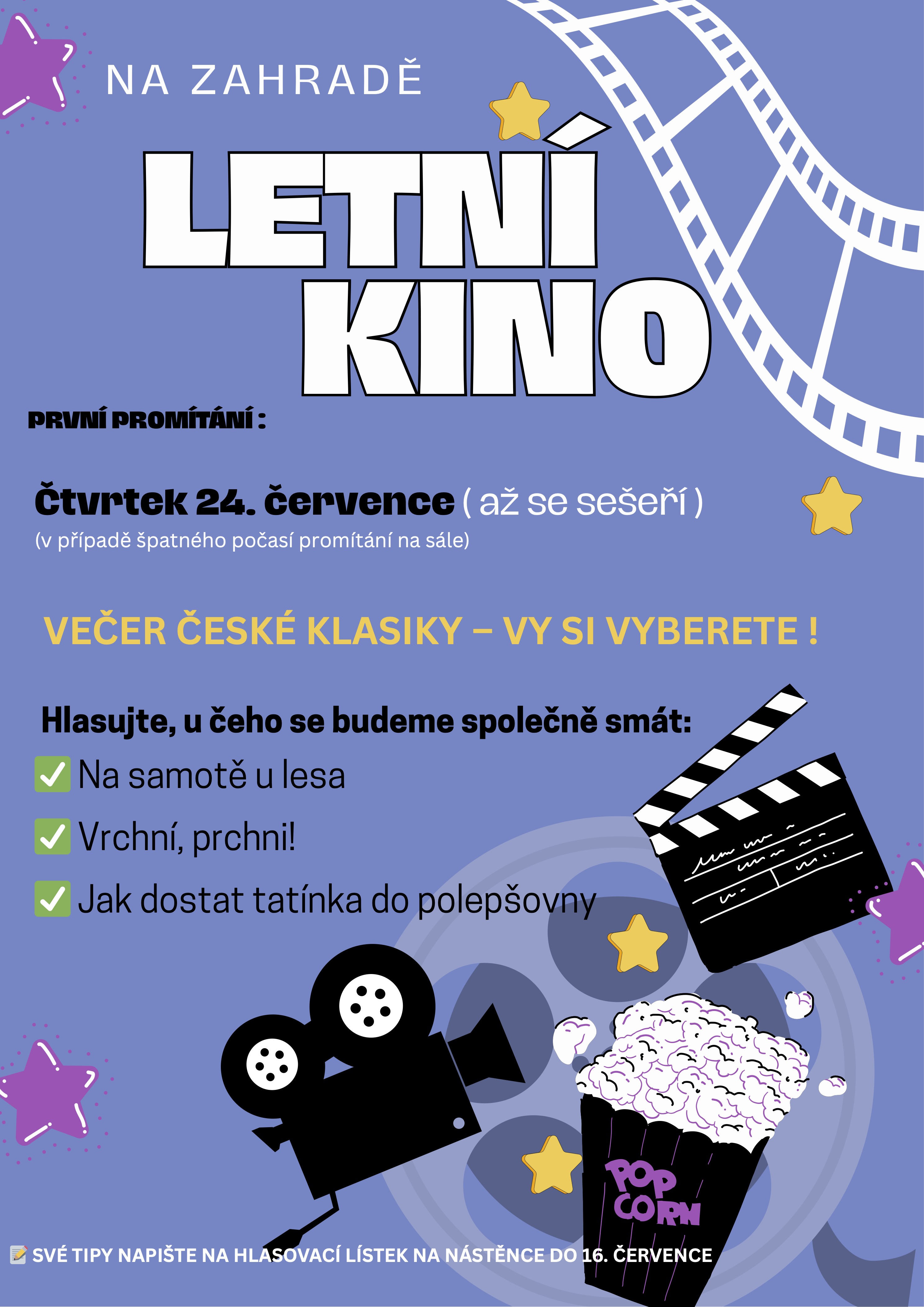 Letní kino červenec 2025