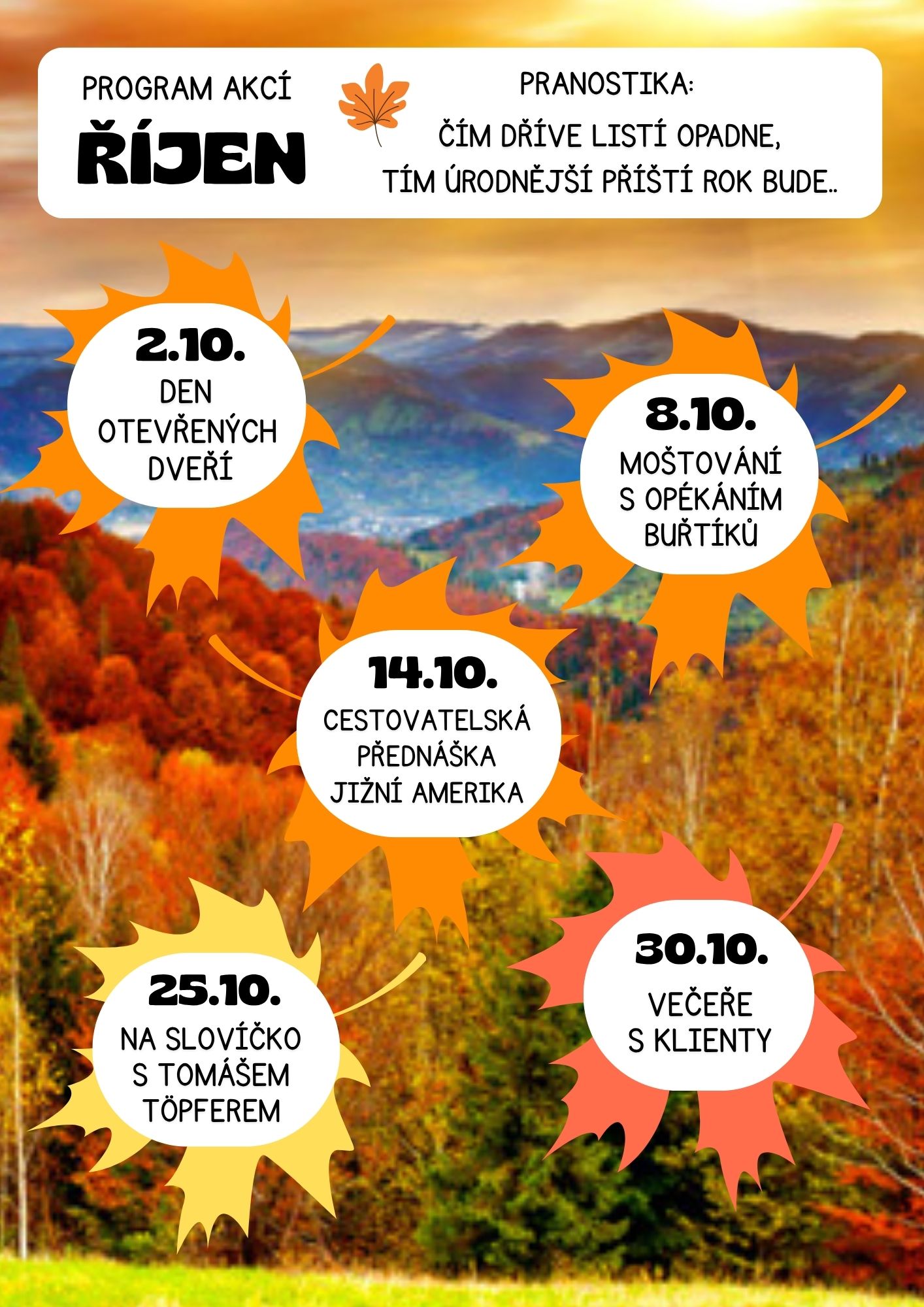 Program říjen 2025