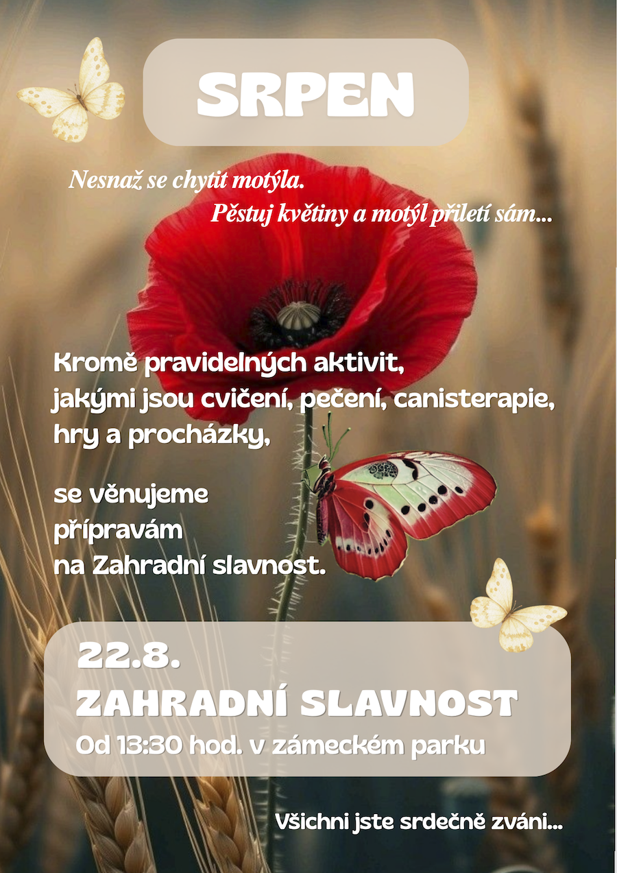 Program srpen 2026